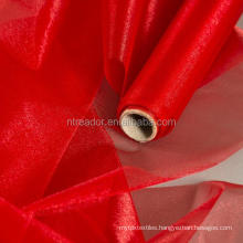 shiny organza fabric roll